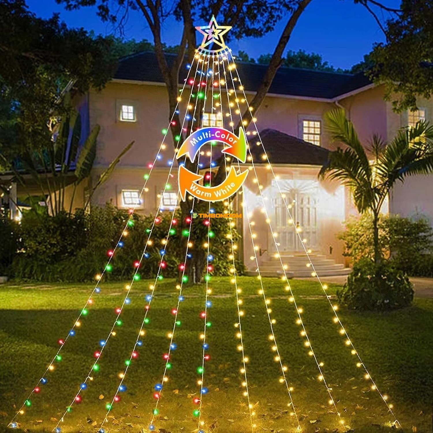 Led five-pointed star water lamp waterfall lamp Led five-pointed star water lamp waterfall lamp