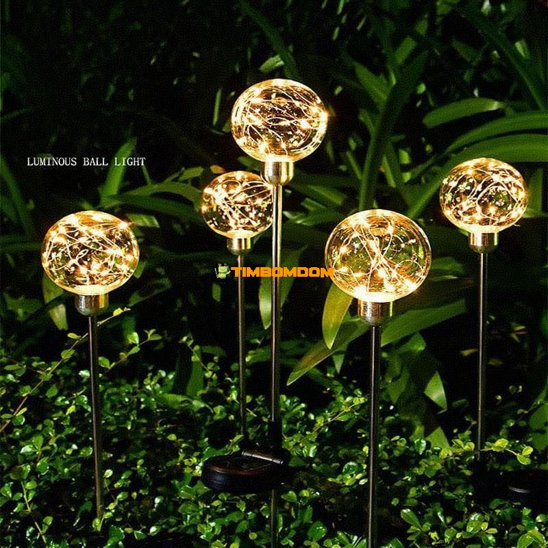 outdoor Solar copper wire luminous round ball lamp outdoor Solar copper wire luminous round ball lamp