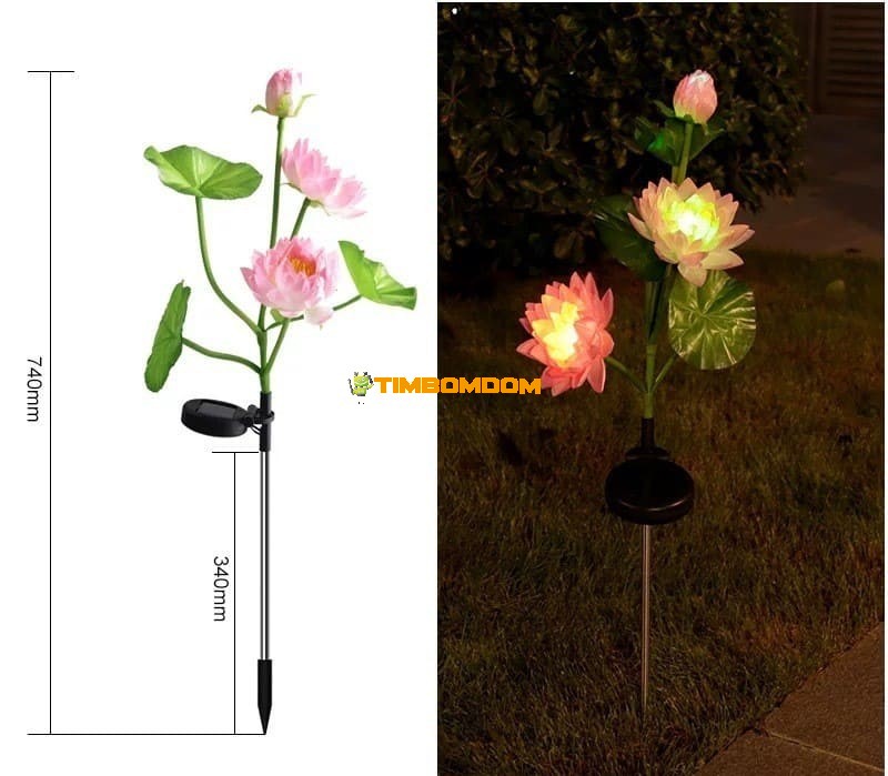 Solar Garden Light Lotus Lawn Light Solar Garden Light Lotus Lawn Light