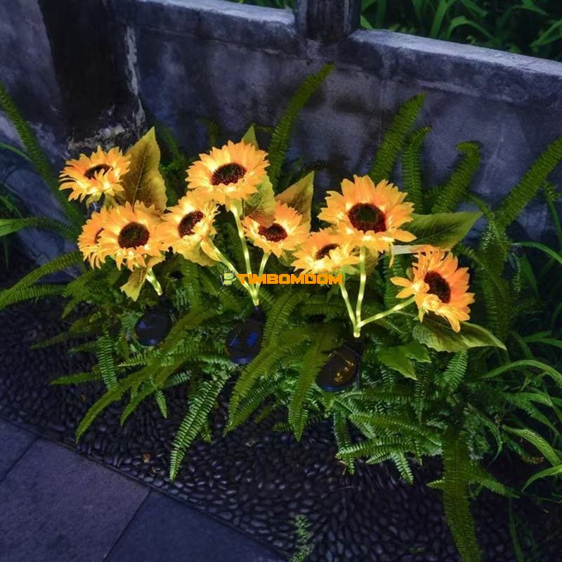 Led one-to-five plug-in floor sunflower lanterns Led one-to-five plug-in floor sunflower lanterns