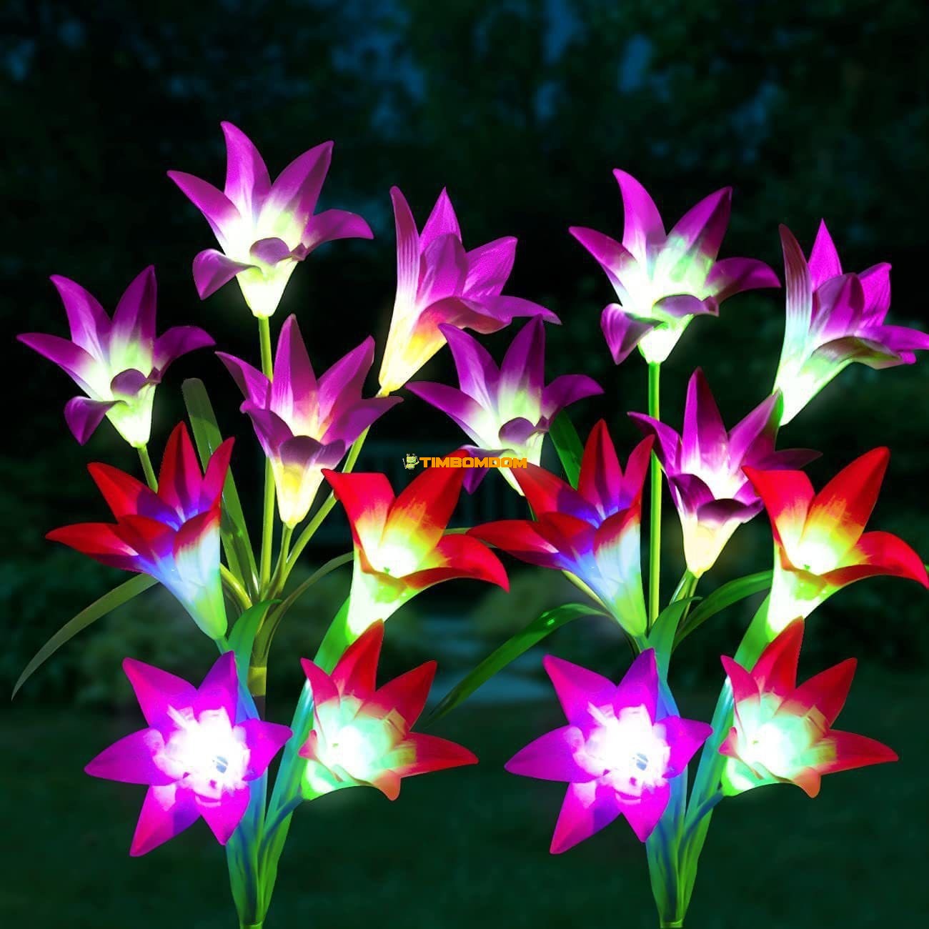 Led one-to-five plug-in floor Lily Flower lanterns Led one-to-five plug-in floor Lily Flower lanterns