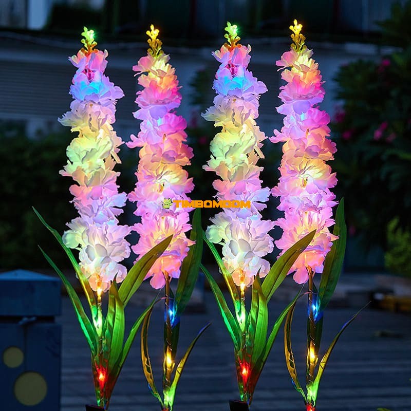 solar led simulation hyacinth waterproof floor lamp solar led simulation hyacinth waterproof floor lamp